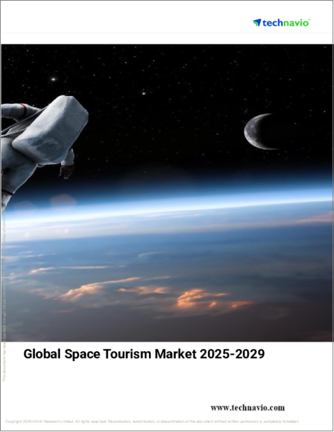 表紙：宇宙観光の世界市場 2025～2029年